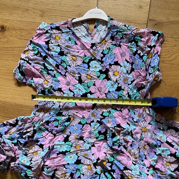 Storia Floral Dress - Pink, Blue, Black Medium - Picture 7 of 8